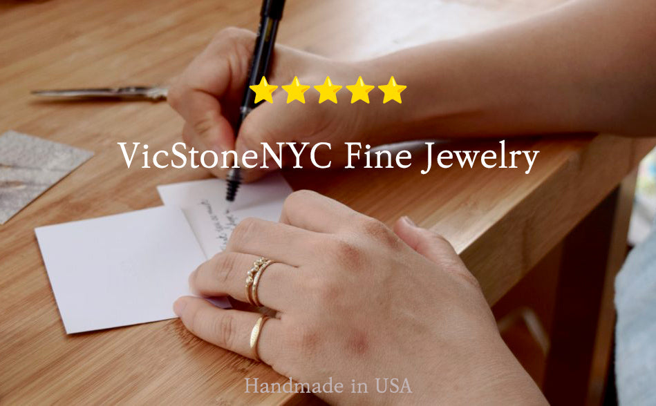 14k Natural Diamond Antique 14K Yellow Solid Gold Ring by VicStonenNYC Fine Jewelry