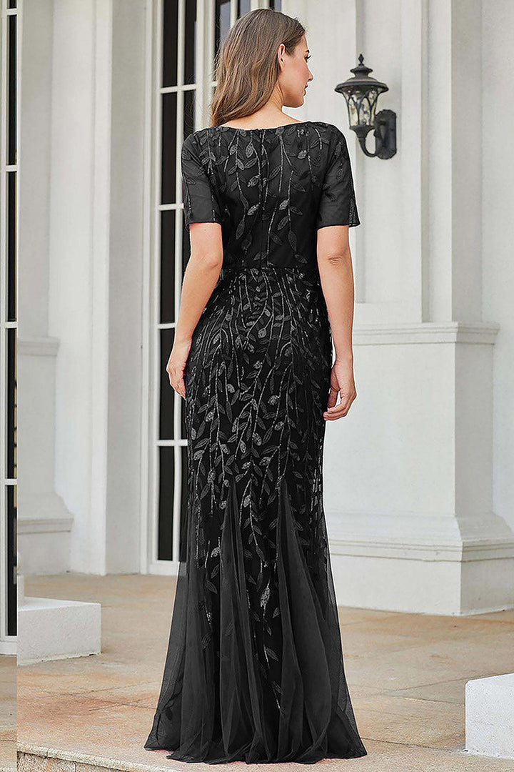 Embroidered Lace Mermaid Long Prom & Mother Of The Bride Dress AC7707