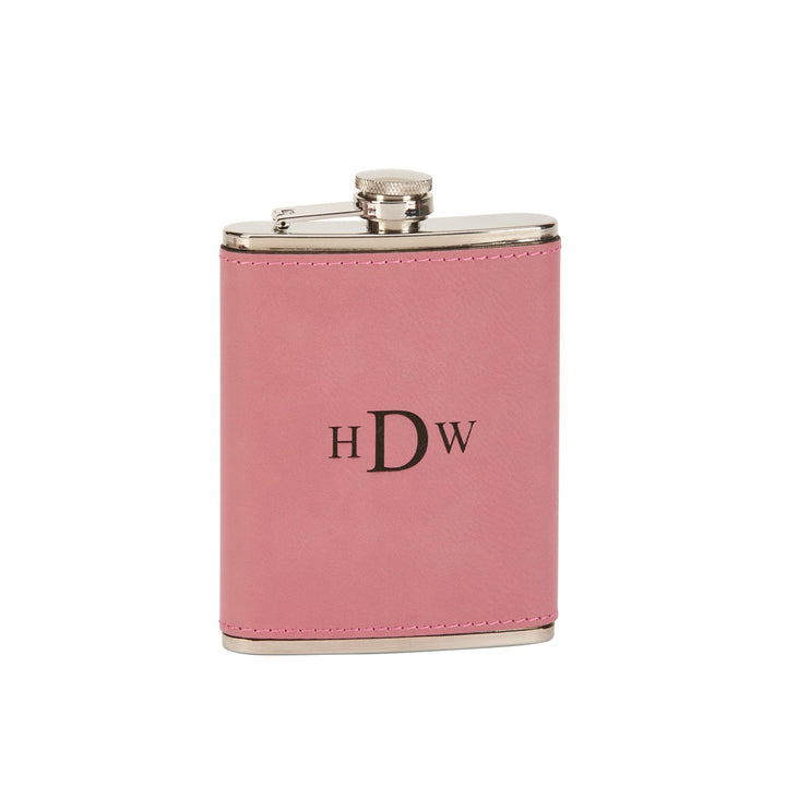 Leatherette Flask, Pink 8 Oz by Creative Gifts