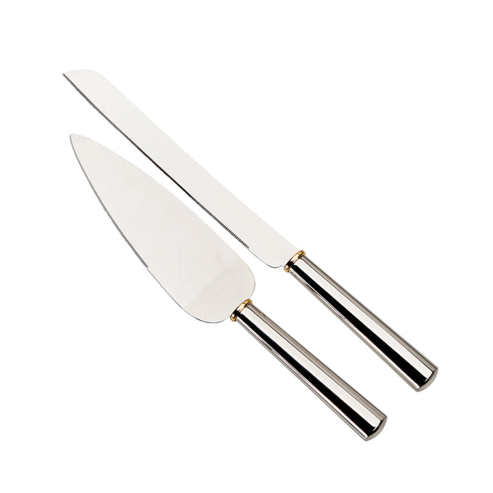 Gold Ring Cake Knife & Server Set by Creative Gifts