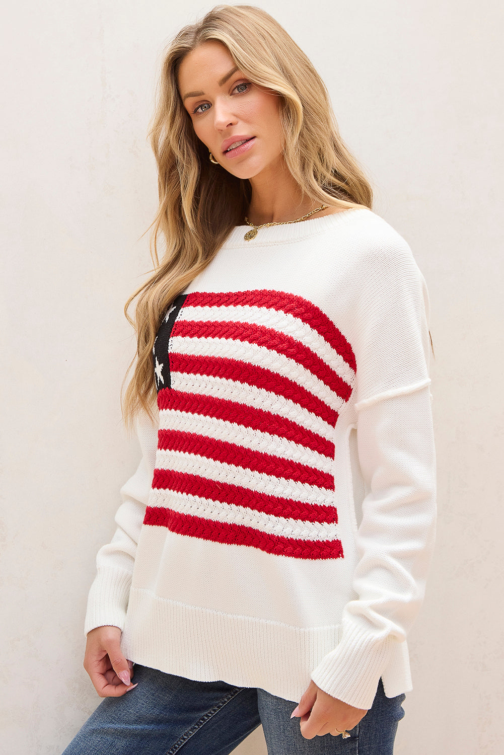 American Flag Sweater by Poppy Lee Lane