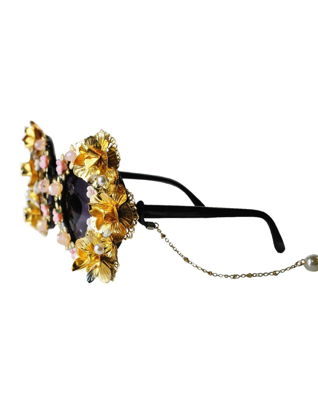 Gold Bomb Flower Funglasses by Meghan Fabulous