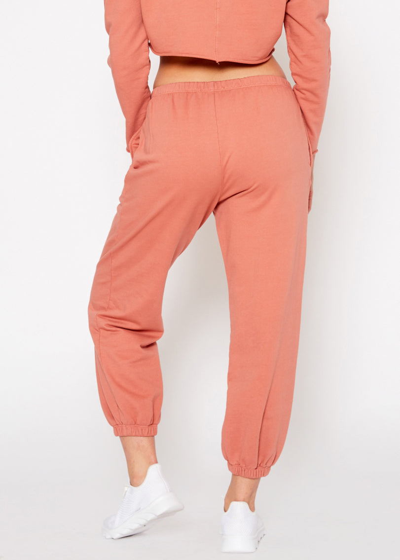 Essential French Terry Sweatpants In Rose