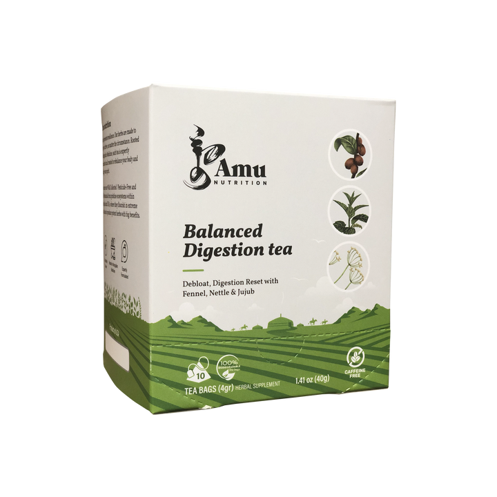 Mongolian Wellness Tea Gift Set- 4-Tea Bundles with Sugar cane Teabags by Amu – Unique combination of Ancient wisdom & Modern Nutrition