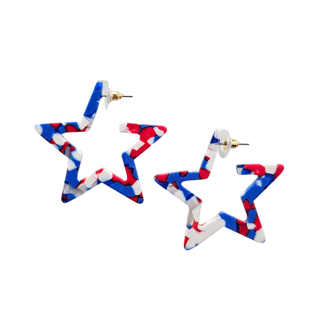 Star Hoops - Red, White & Blue by Spiffy & Splendid