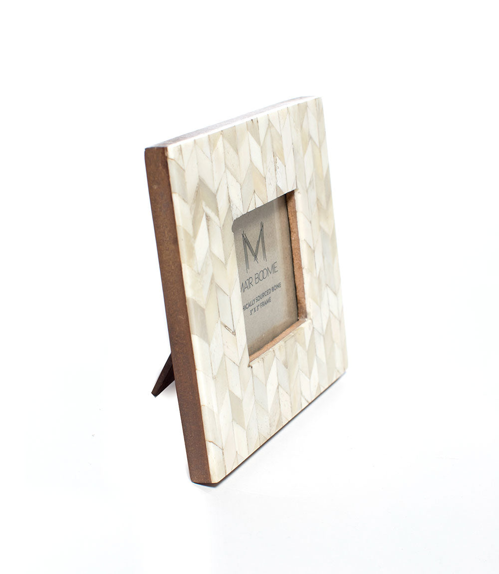 Artemis 3x3 Picture Frame - Handcrafted Bone by Matr Boomie