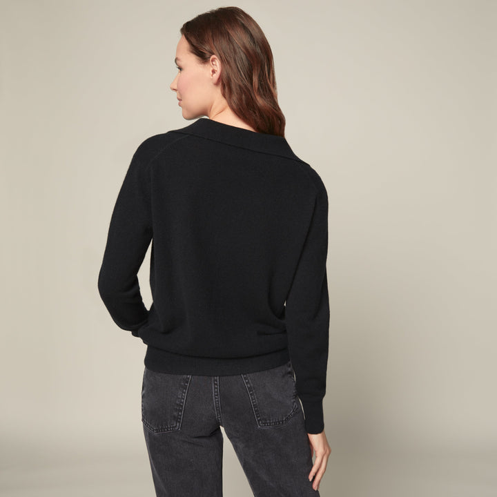 Camila Airy Cashmere Collared Sweater by Italic