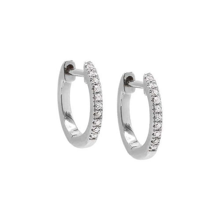 Diamond Huggie Earring 14K by By Adina Eden