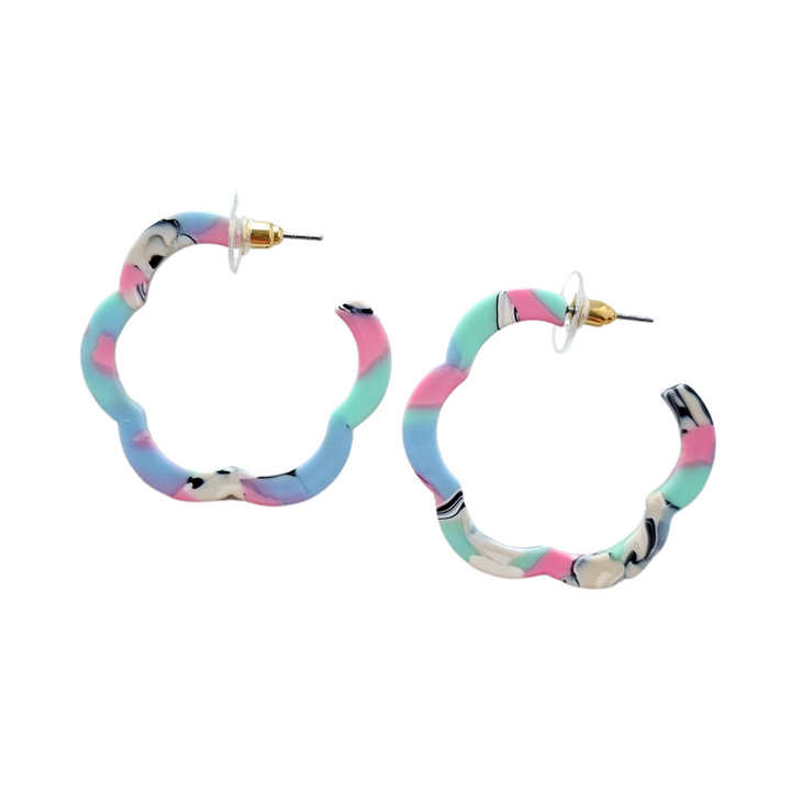 Posey Hoops - 80's Pastels by Spiffy & Splendid