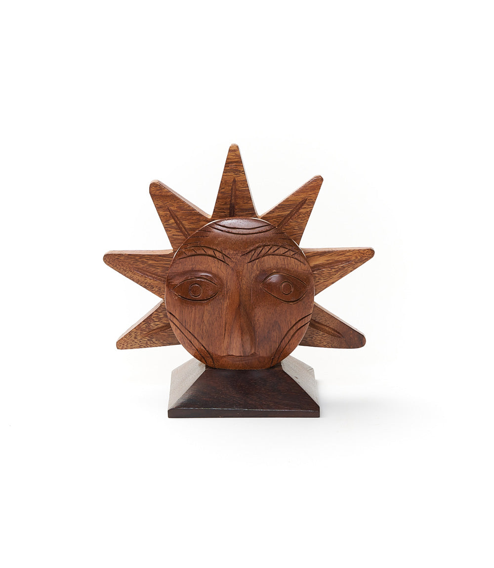 Sun Eyeglass Holder Stand - Handcrafted Sheesham Wood by Matr Boomie