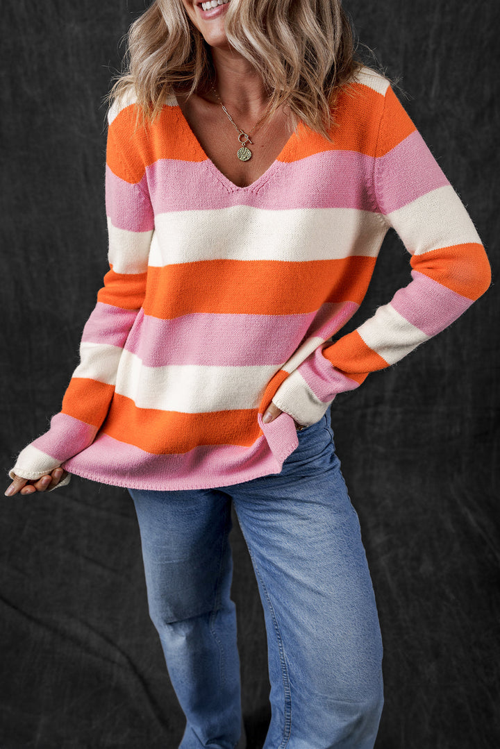 Stripe Casual Sweater by Poppy Lee Lane