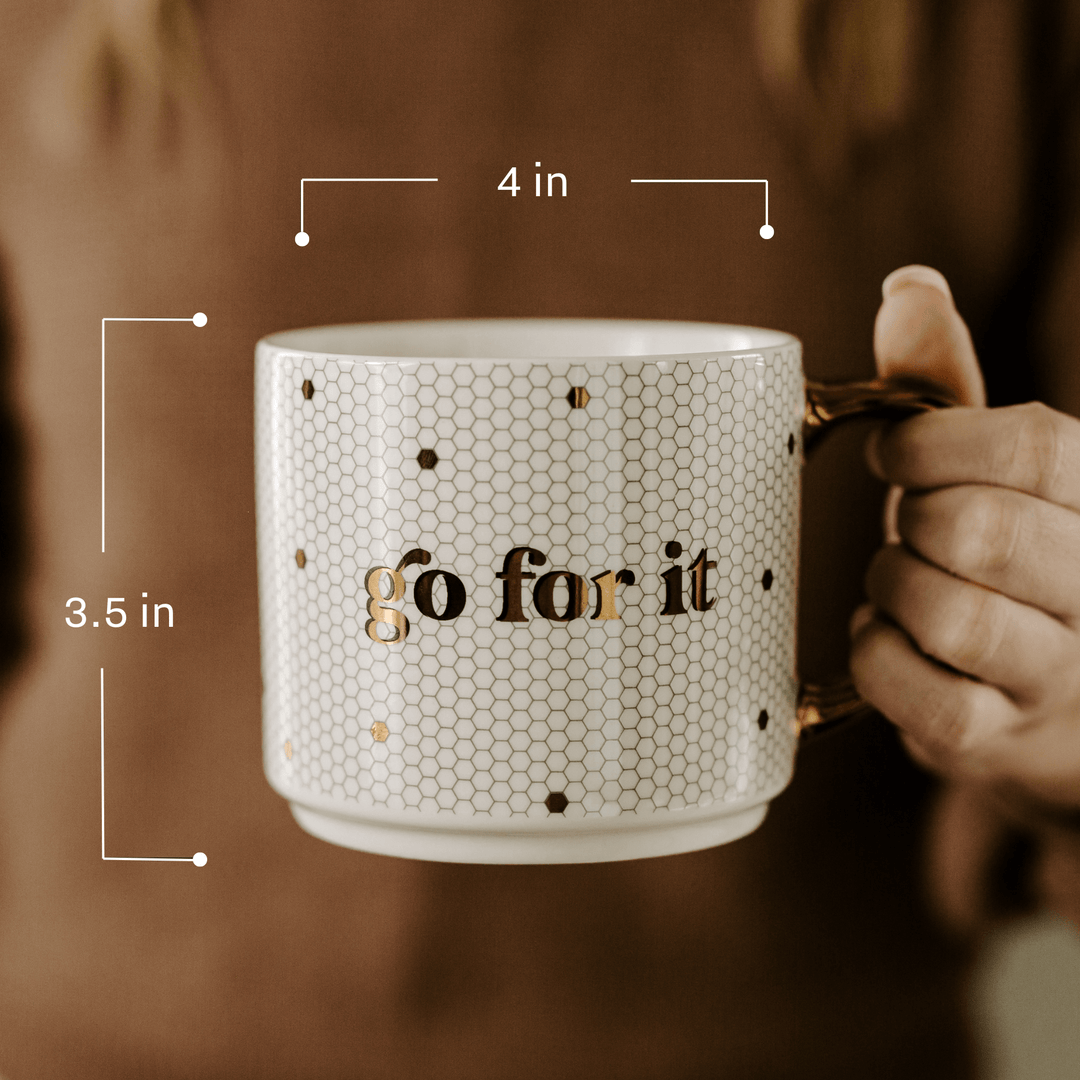 Go For It 17oz. Tile Coffee Mug by Sweet Water Decor