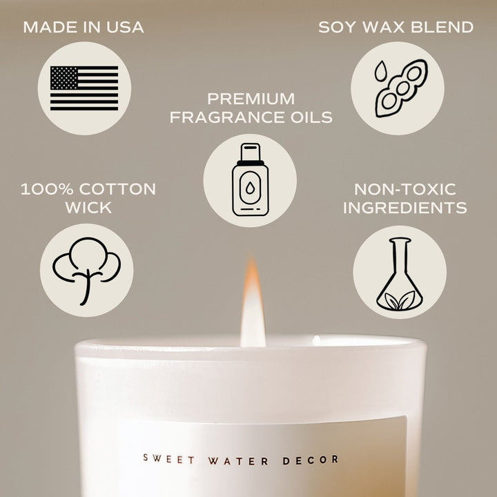 Spa Day Soy Candle - White Jar - 11 oz by Sweet Water Decor