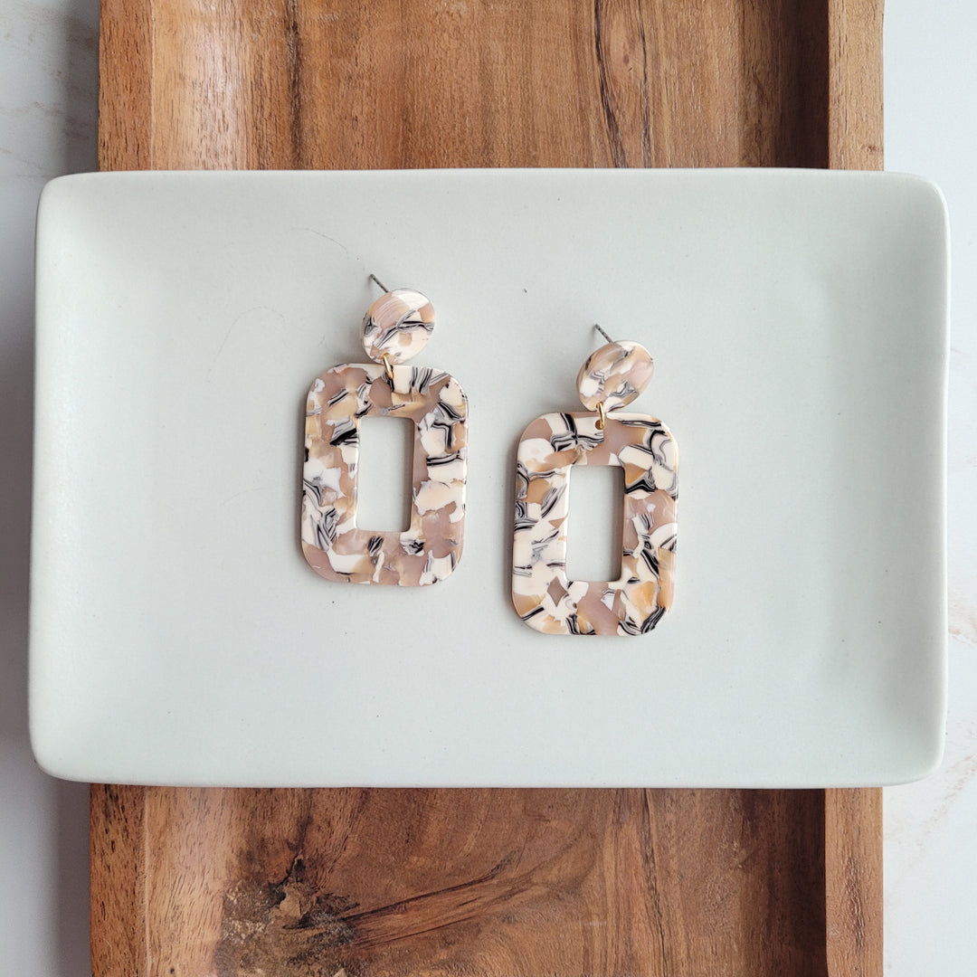 Margot Earrings - Sandstone by Spiffy & Splendid