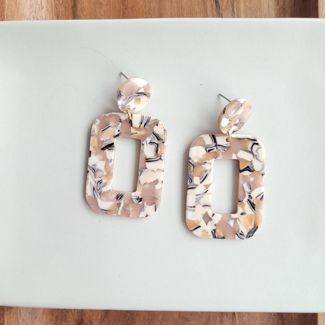 Margot Earrings - Sandstone by Spiffy & Splendid