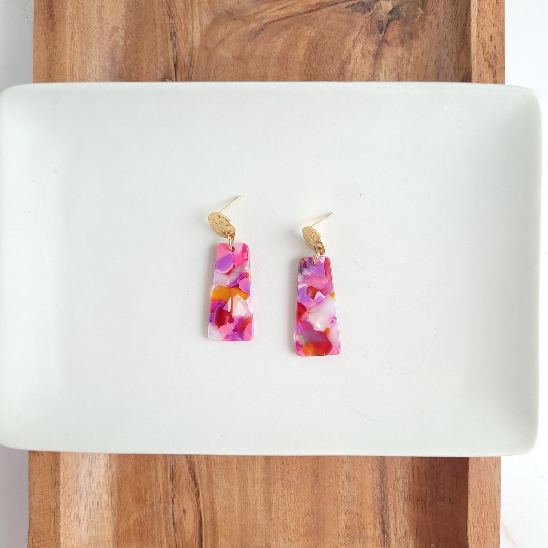 Mia Mini Earrings - Paradise Pink by Spiffy & Splendid