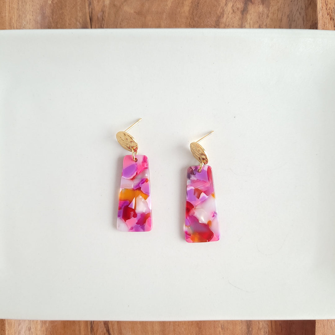 Mia Mini Earrings - Paradise Pink by Spiffy & Splendid