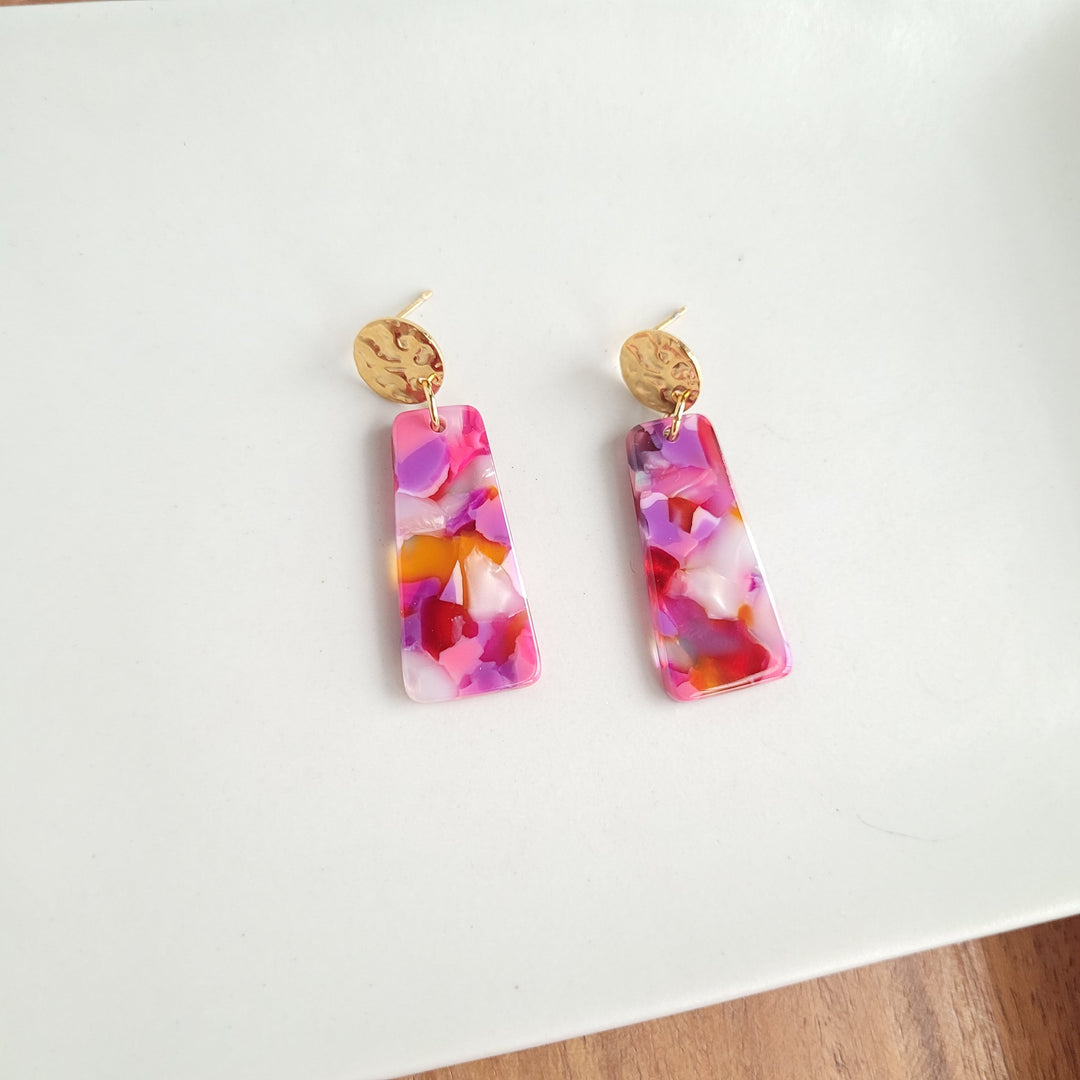 Mia Mini Earrings - Paradise Pink by Spiffy & Splendid