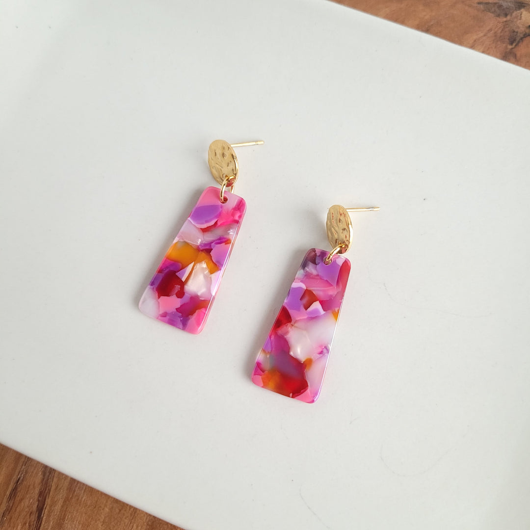 Mia Mini Earrings - Paradise Pink by Spiffy & Splendid