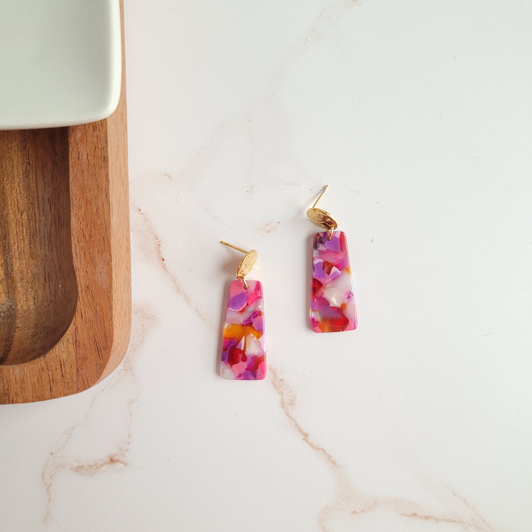 Mia Mini Earrings - Paradise Pink by Spiffy & Splendid