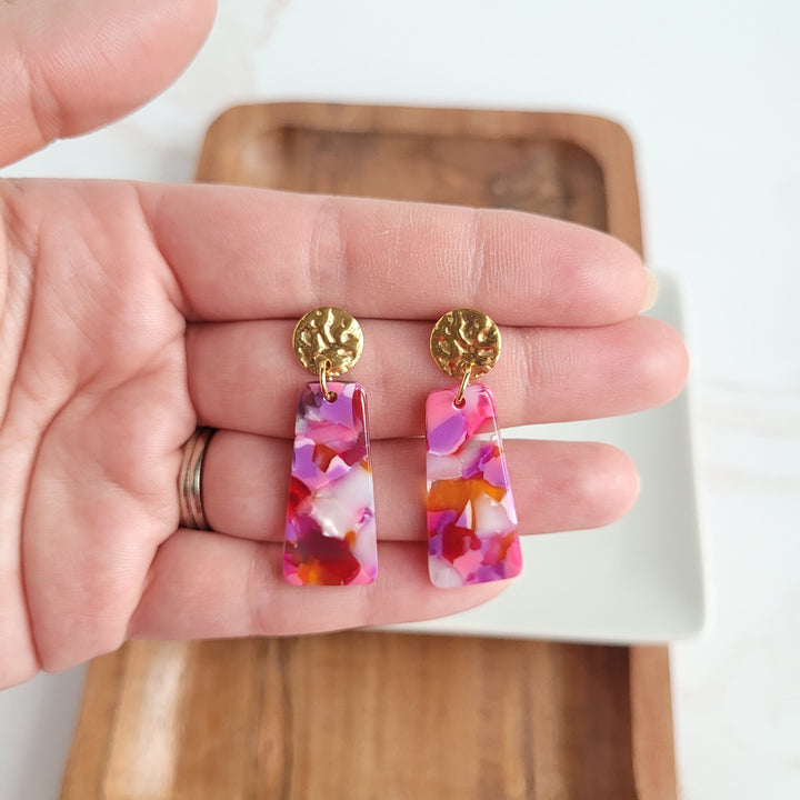 Mia Mini Earrings - Paradise Pink by Spiffy & Splendid