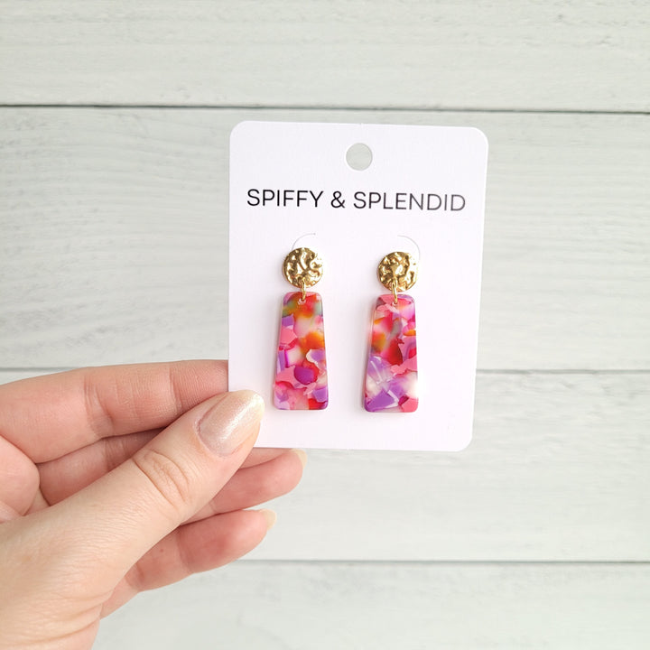 Mia Mini Earrings - Paradise Pink by Spiffy & Splendid