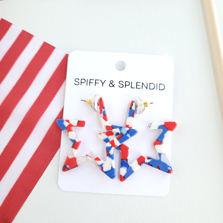 Star Hoops - Red, White & Blue by Spiffy & Splendid