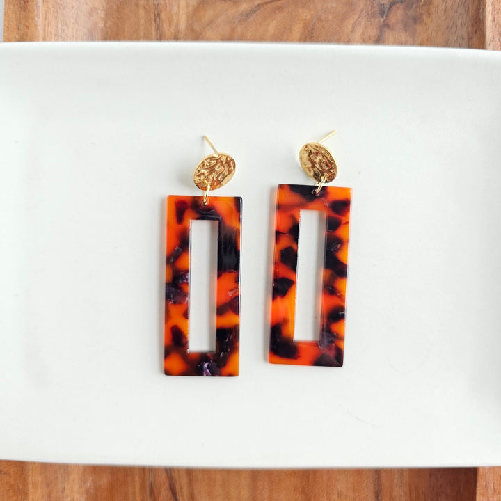 Vivian Earrings - Sedona Tortoise by Spiffy & Splendid