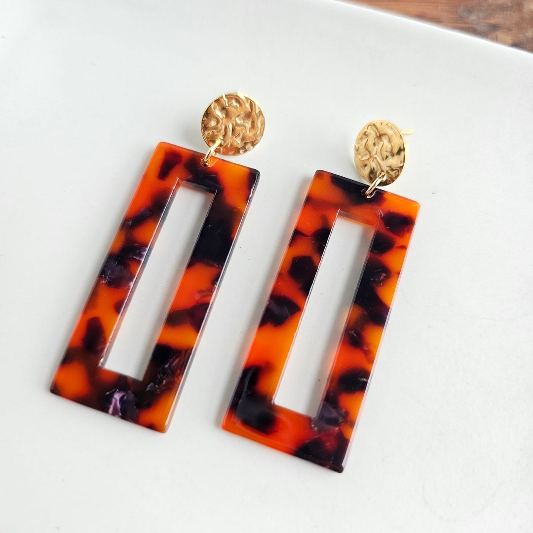 Vivian Earrings - Sedona Tortoise by Spiffy & Splendid