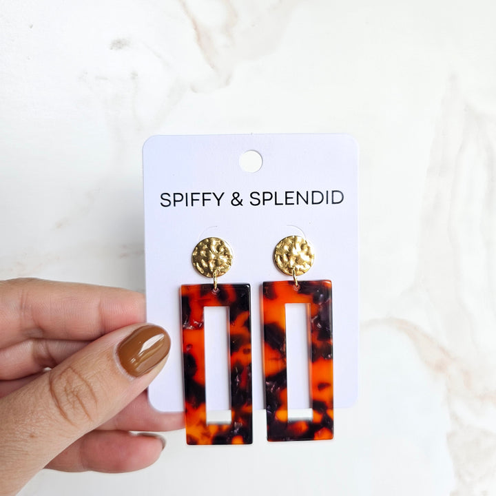 Vivian Earrings - Sedona Tortoise by Spiffy & Splendid