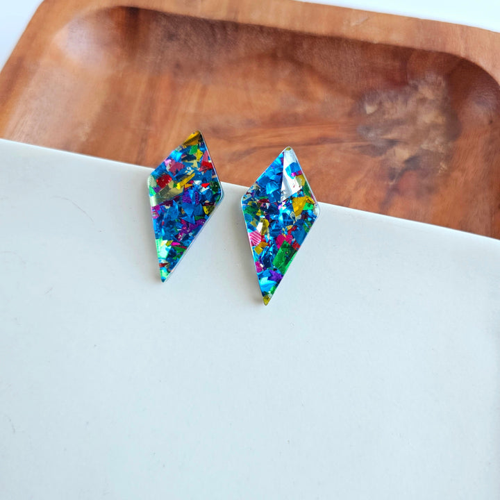 Crystal Studs - Blue Sparkle by Spiffy & Splendid