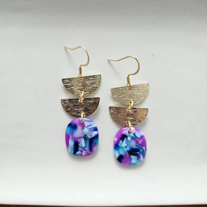 Elena Earrings - Purple Party by Spiffy & Splendid