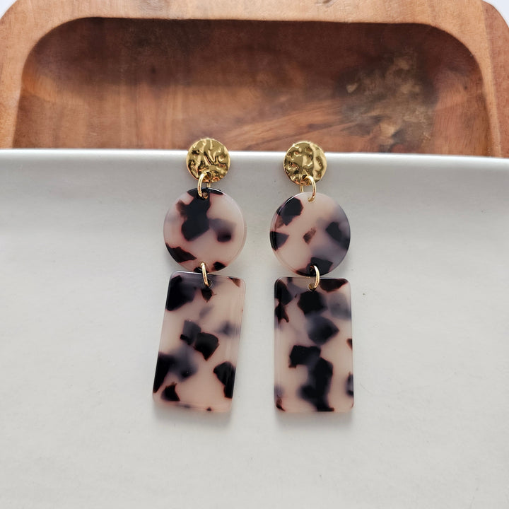 Nora Earrings - Blonde Tortoise by Spiffy & Splendid