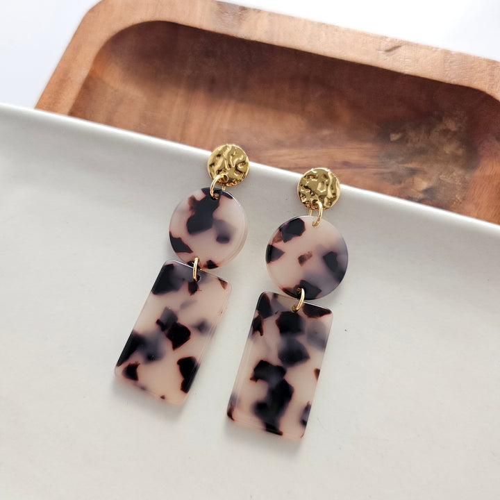 Nora Earrings - Blonde Tortoise by Spiffy & Splendid