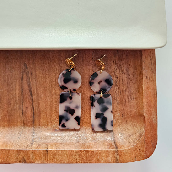 Nora Earrings - Blonde Tortoise by Spiffy & Splendid