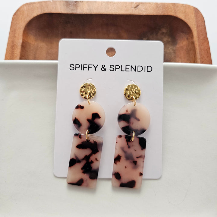 Nora Earrings - Blonde Tortoise by Spiffy & Splendid