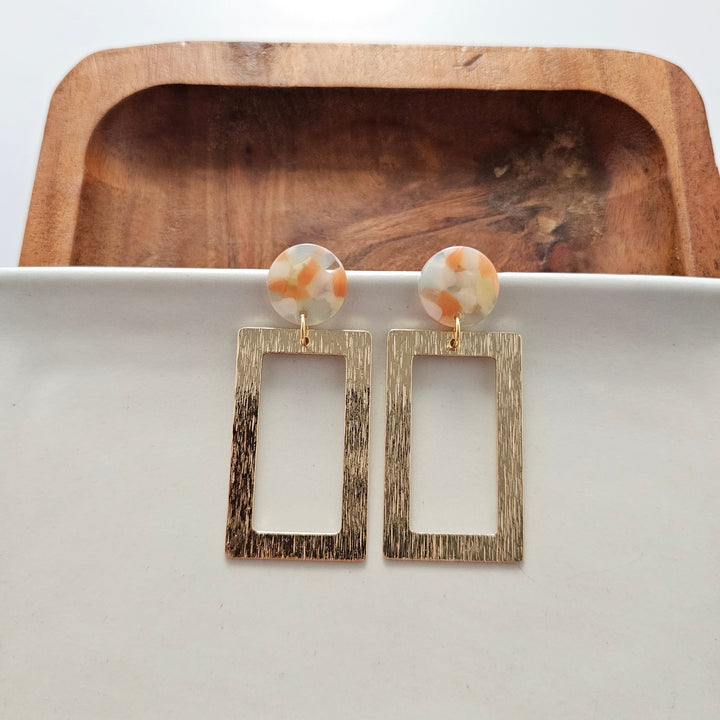 Rebecca Earrings - Orange Dream by Spiffy & Splendid