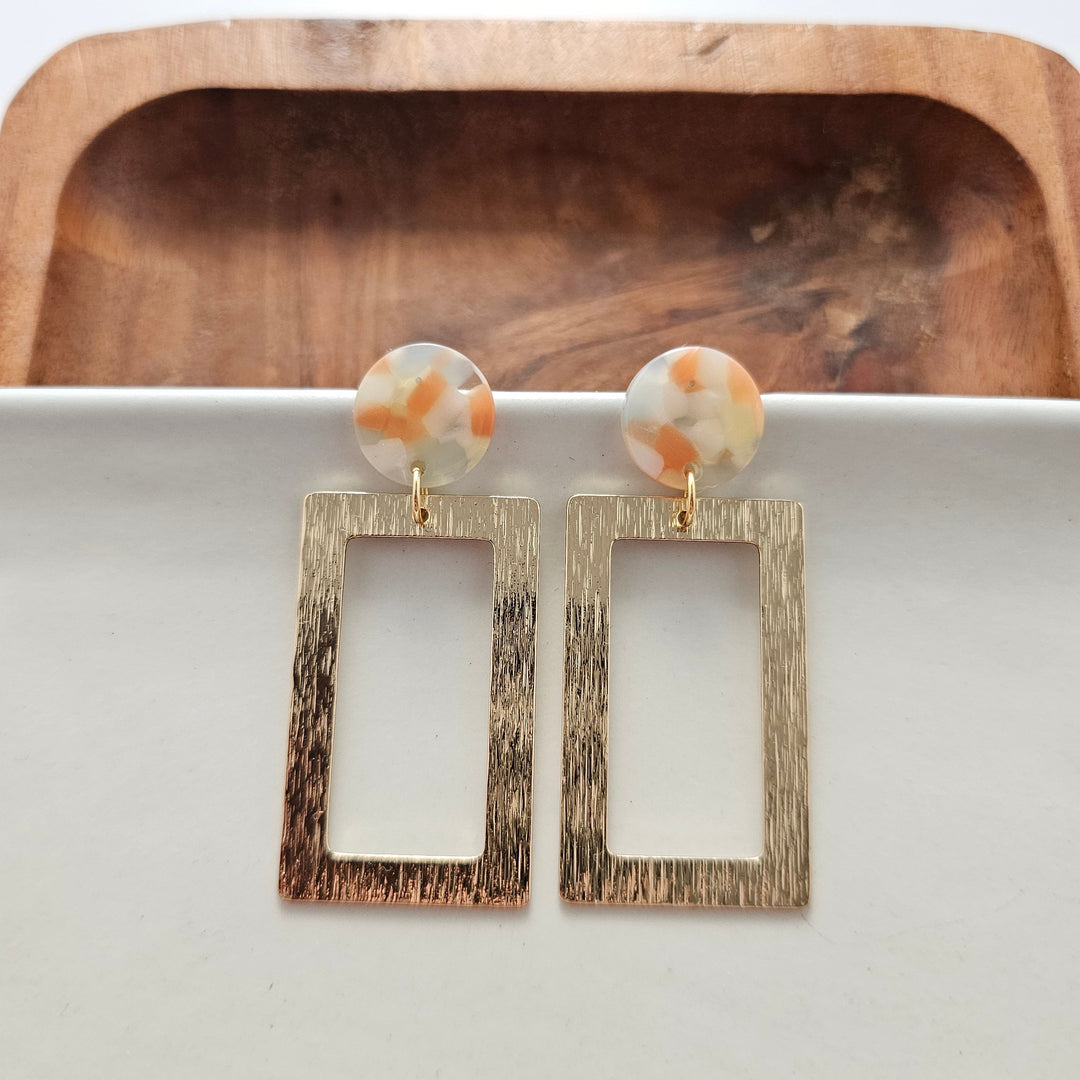 Rebecca Earrings - Orange Dream by Spiffy & Splendid