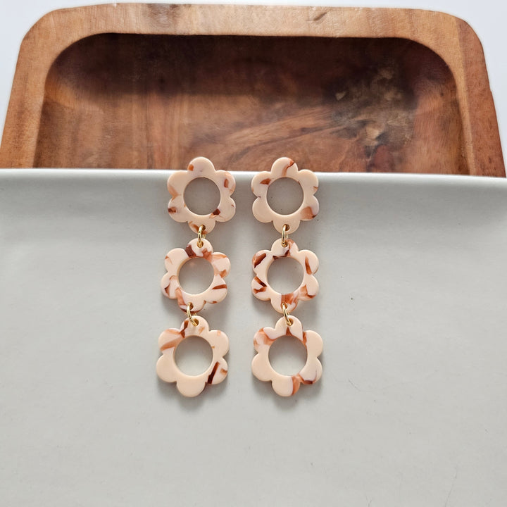 Delilah Earrings - Peach by Spiffy & Splendid