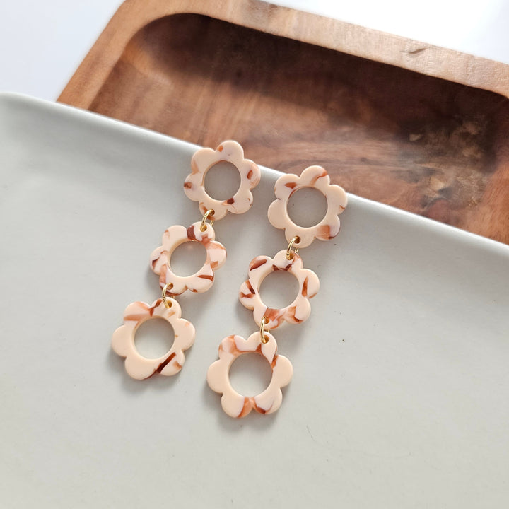 Delilah Earrings - Peach by Spiffy & Splendid