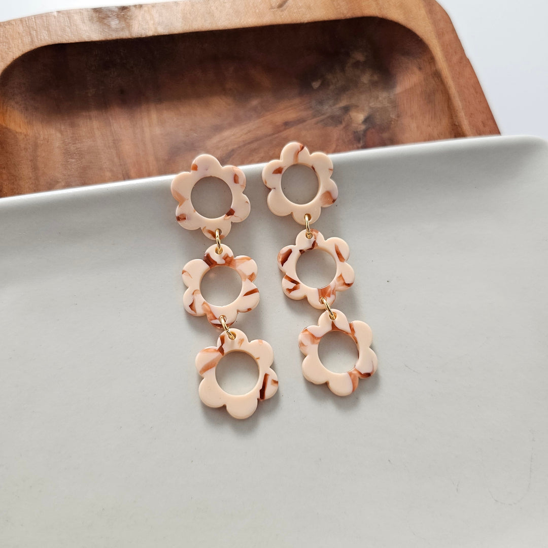 Delilah Earrings - Peach by Spiffy & Splendid