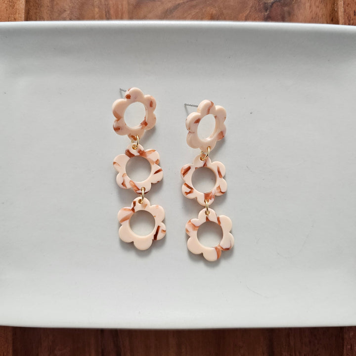 Delilah Earrings - Peach by Spiffy & Splendid