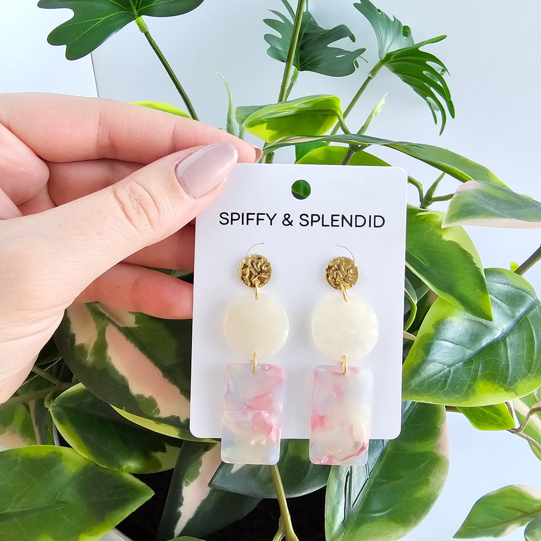 Nora Earrings - Iridescent Pastel by Spiffy & Splendid