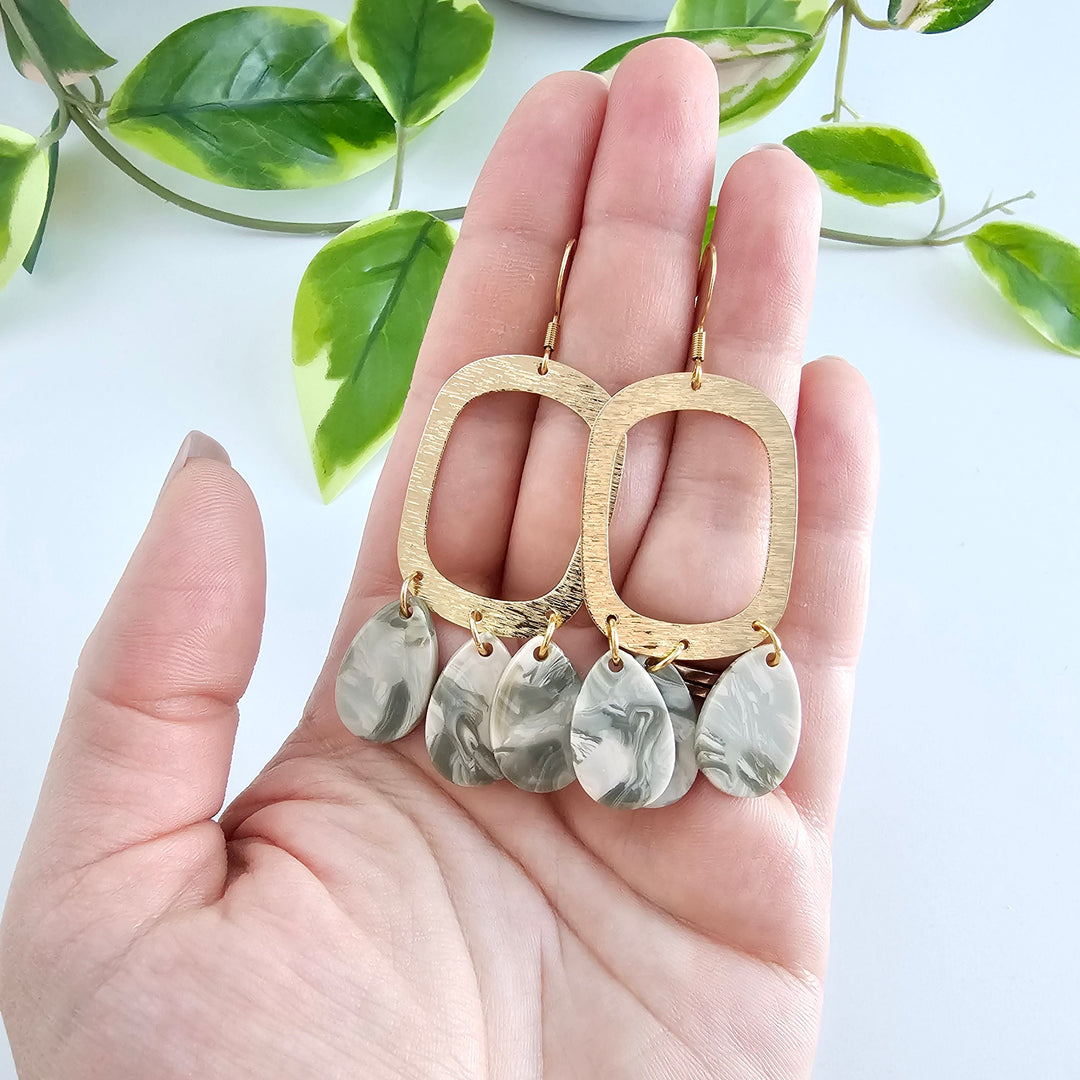 Ophelia Earrings - Sage by Spiffy & Splendid