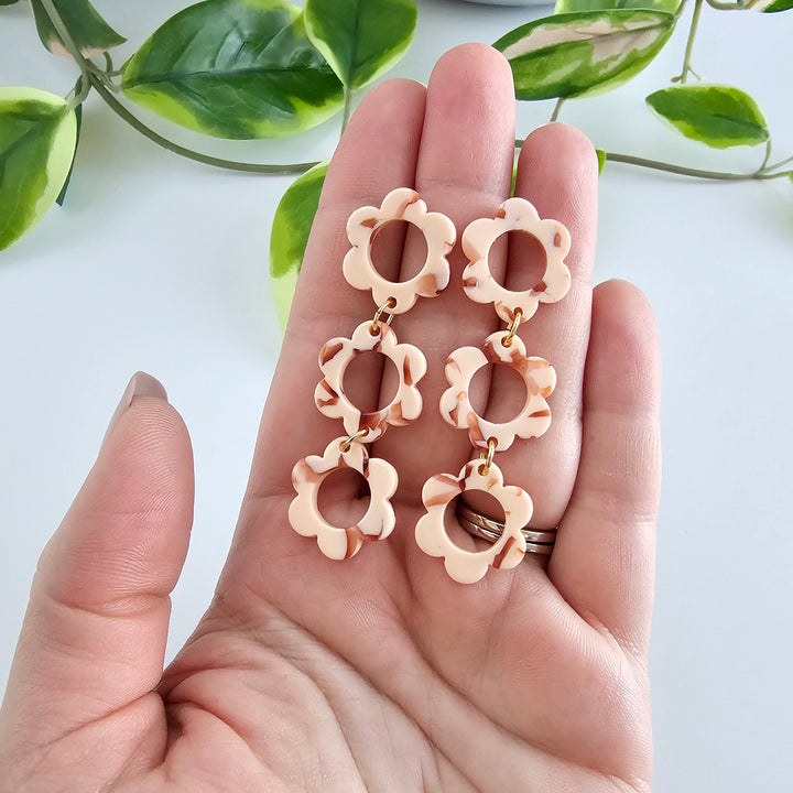 Delilah Earrings - Peach by Spiffy & Splendid