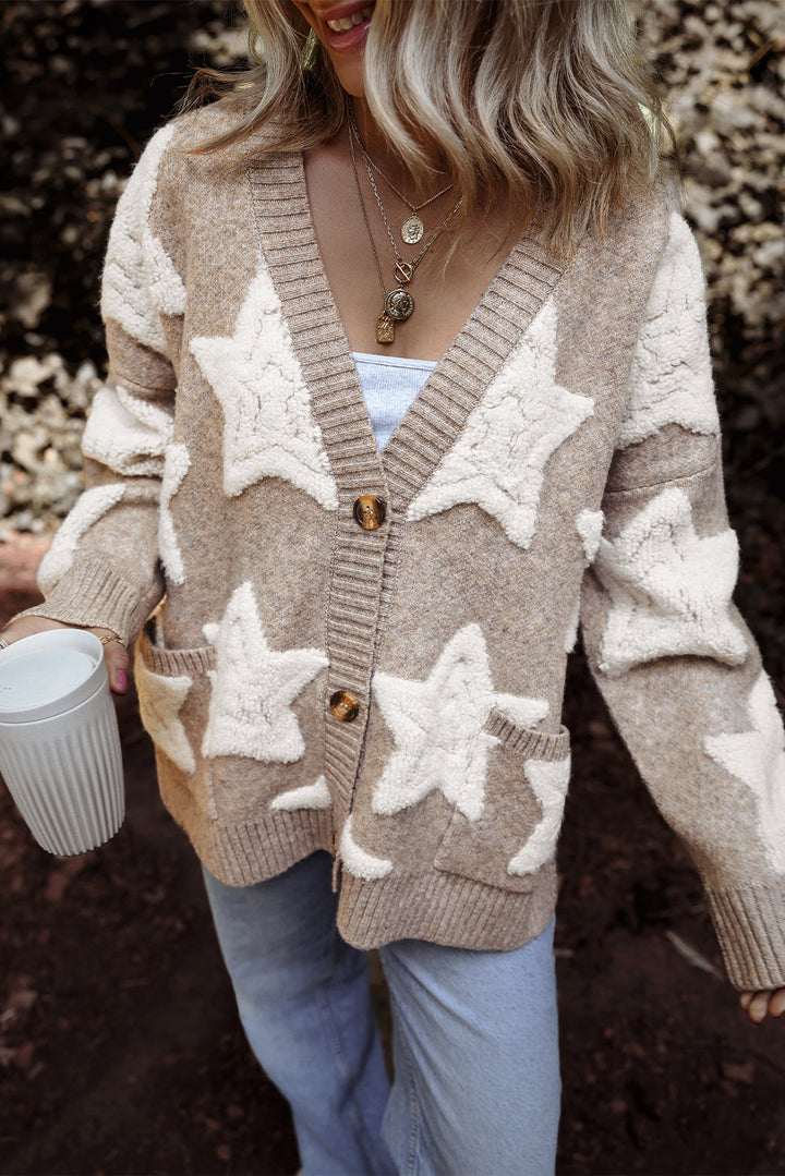 Sherpa Star Cardigan by Poppy Lee Lane