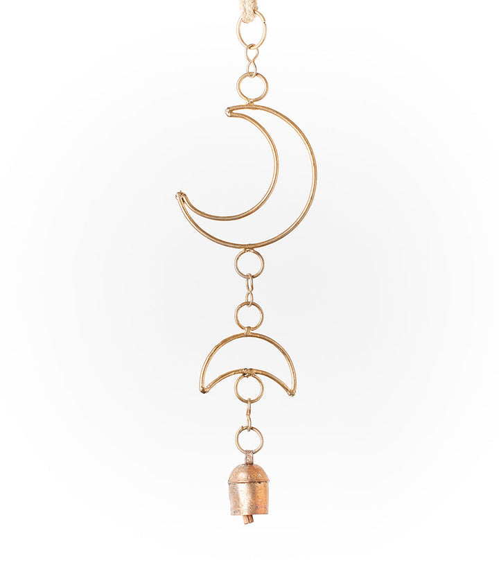 Indukala Small Moon Phase Bell Wind Chime - Handmade by Matr Boomie