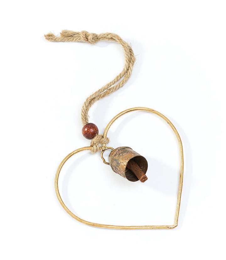 Air Element Heart Bell Wind Chime - Fair Trade Garden by Matr Boomie