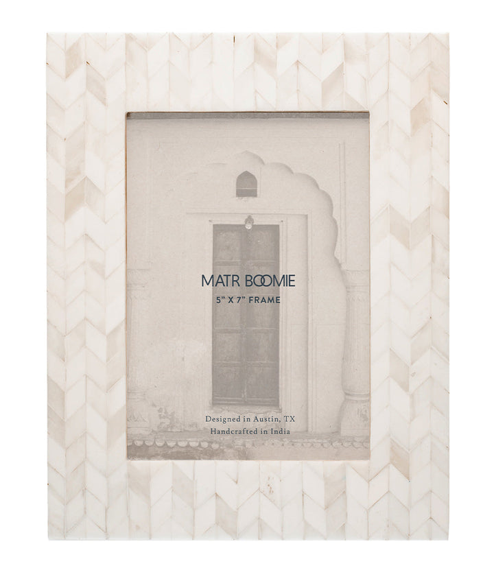 Artemis 5x7 Picture Frame - Handcrafted Bone by Matr Boomie