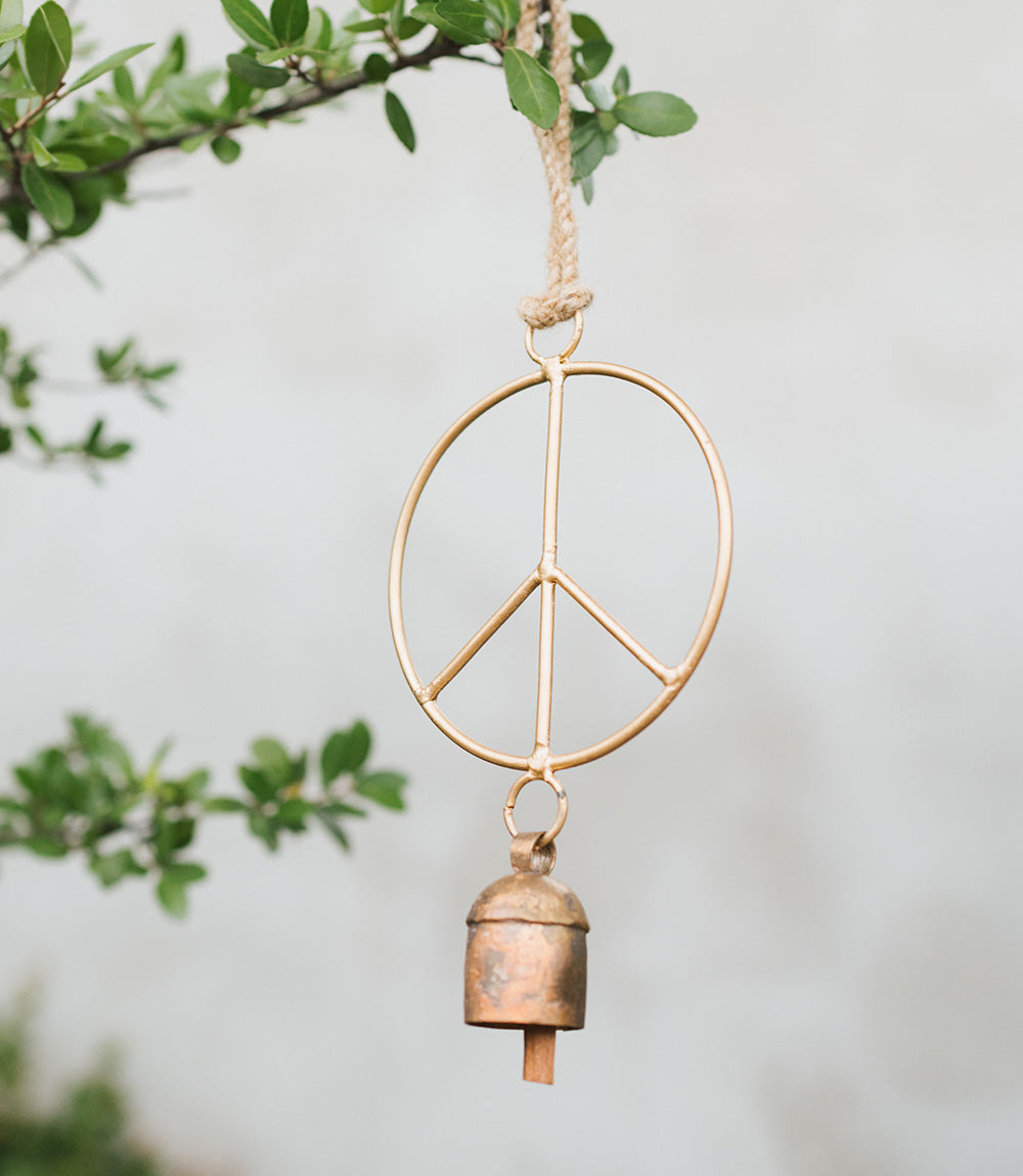 Air Element Peace Bell Wind Chime - Fair Trade Garden by Matr Boomie